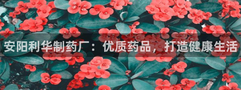 ag九游会老哥俱乐部：安阳利华制药厂：优质药品，打造健康生活